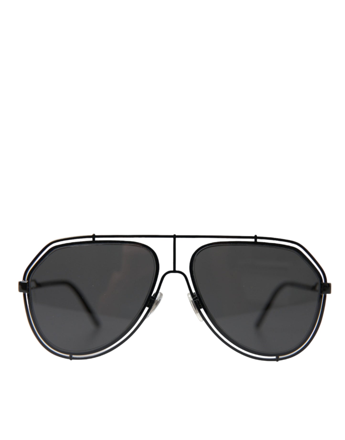 Elegant Black Metal Sunglasses for Men