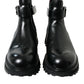 Black Chelsea Belted DG Logo Boots Shoes
