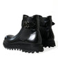 Black Chelsea Belted DG Logo Boots Shoes