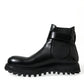 Black Chelsea Belted DG Logo Boots Shoes