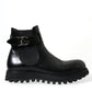 Black Chelsea Belted DG Logo Boots Shoes