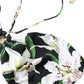 Black Lily Halter Swimwear Top Beachwear Bikini