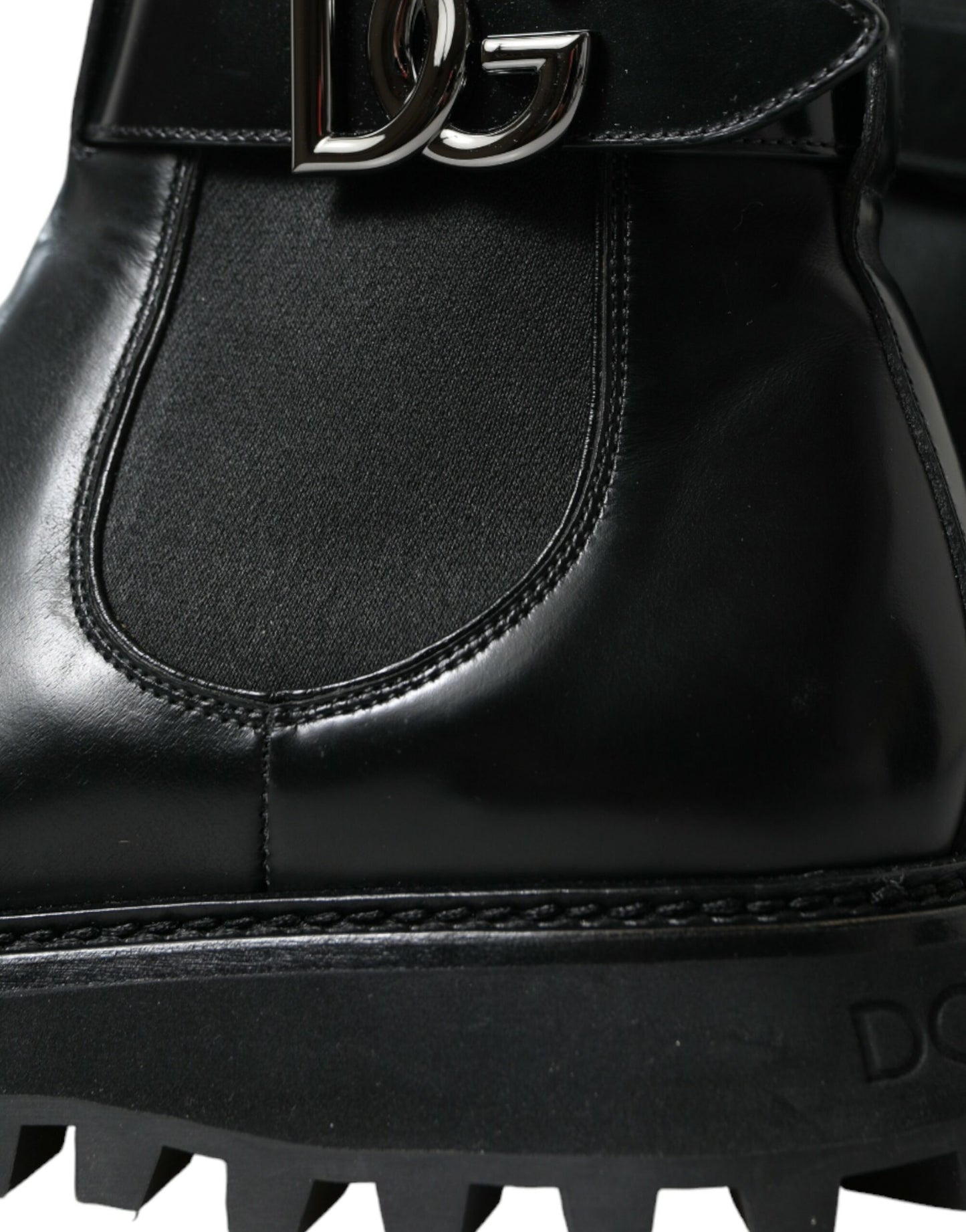 Black Chelsea Belted DG Logo Boots Shoes