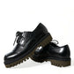 Black Leather Lace Up Derby Men Dress Shoes