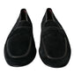 Black Velvet Slip On Loafers Dress Shoes