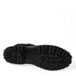 Black Rubber Lace Up Shearling Rain Boots Shoes
