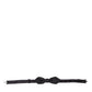Elegant Black Silk Bow Tie