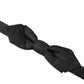 Elegant Black Silk Bow Tie