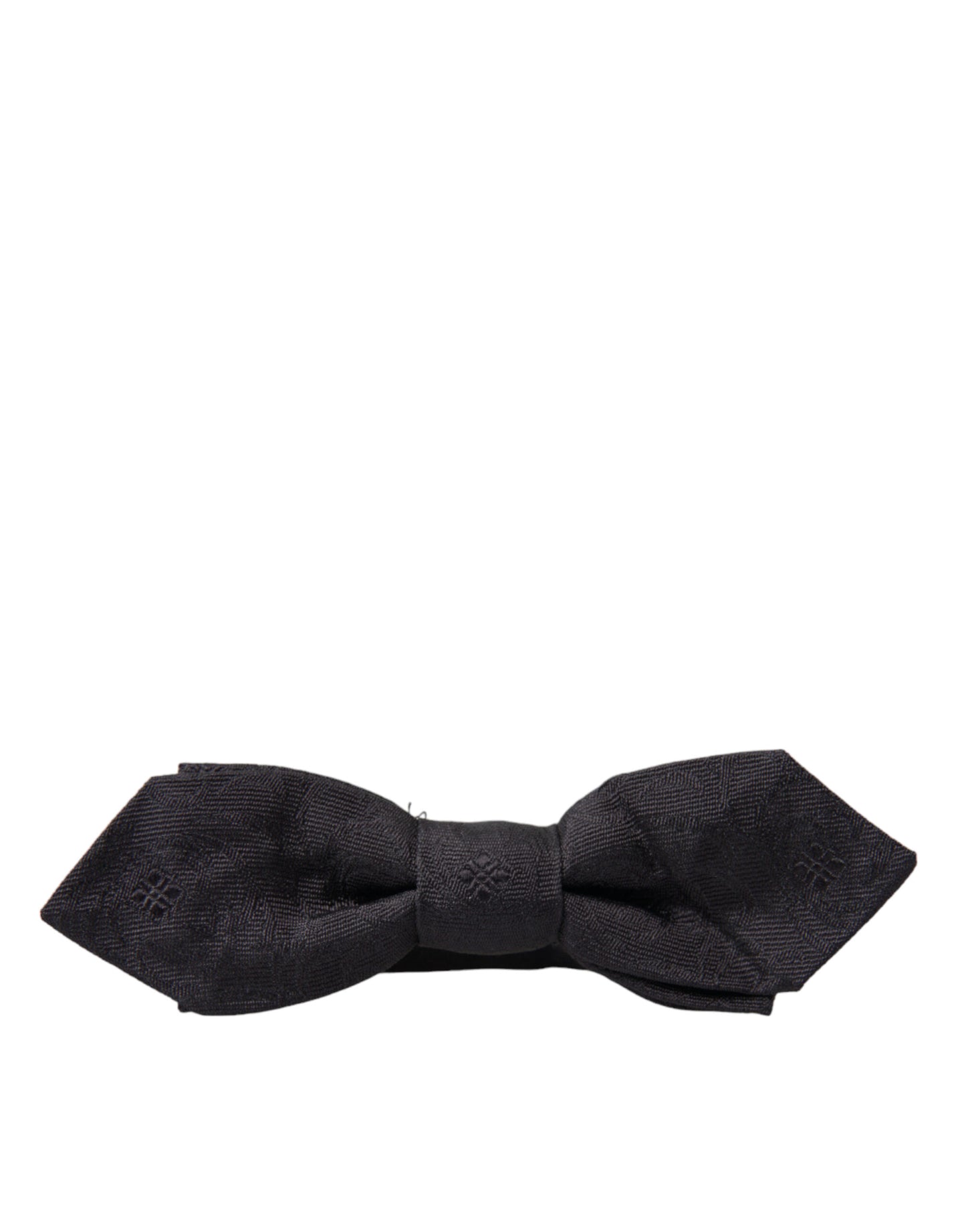 Elegant Black Silk Bow Tie