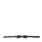 Elegant Dark Anthracite Silk Bow Tie