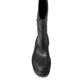 Black Embossed Metallic Rubber Boots Shoes