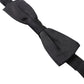 Elegant Black Silk Bow Tie