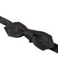 Elegant Silk Black Bow Tie