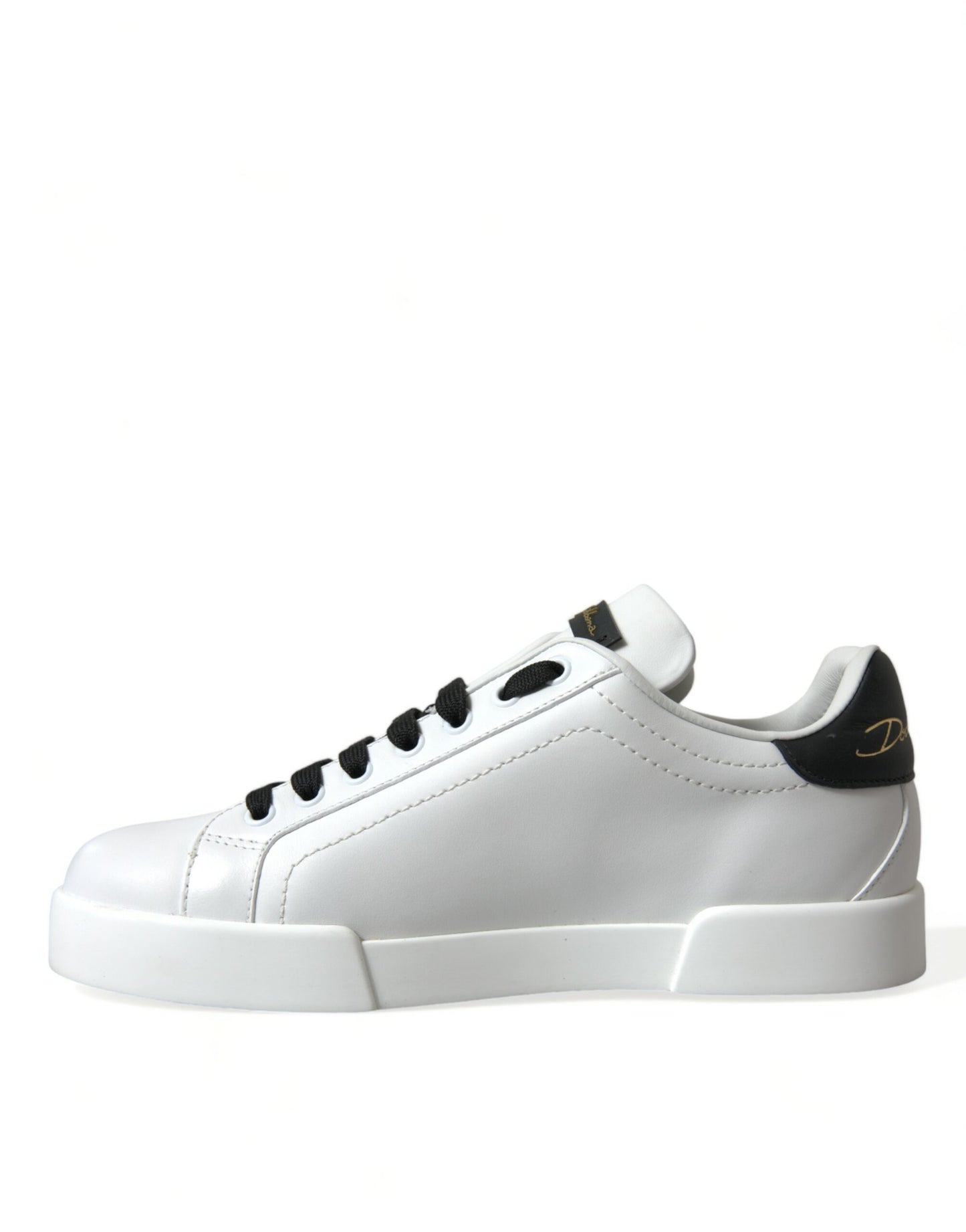 White Black Patch Portofino Sneakers Shoes