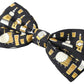 Elegant Black Silk Bow Tie