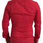 Red Slim Fit Cotton Stretch Shirt