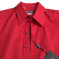 Red Slim Fit Cotton Stretch Shirt