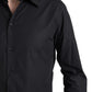 Black Collared Long Sleeve MARTINI Shirt