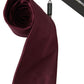 Elegant Red Silk Bow Tie