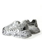 White Graffiti Calfskin Daymaster Sneakers Shoes