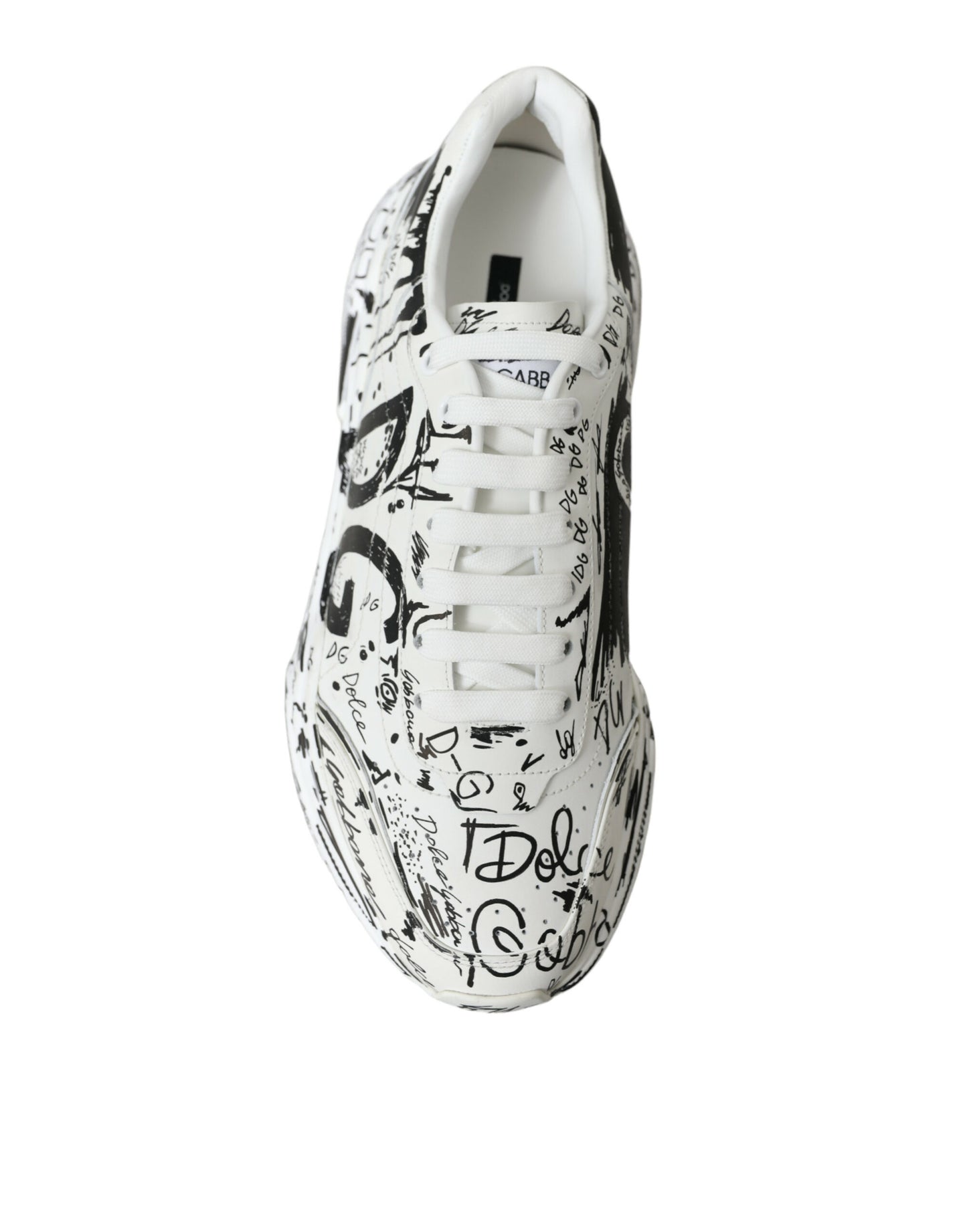 White Graffiti Calfskin Daymaster Sneakers Shoes