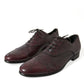 Bordeaux Leather Men Formal Derby Dress Shoes