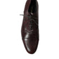 Bordeaux Leather Men Formal Derby Dress Shoes