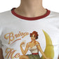 White Bring Me To The Moon T-shirt Top