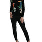 Black Bird Wool Long Sleeve Cardigan Sweater
