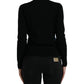 Black Bird Wool Long Sleeve Cardigan Sweater