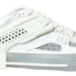 Elegant White Leather Low Top Sneakers