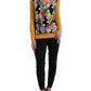 Multicolor Patchwork Cashmere Henley Sweater