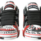 Multicolor Hand-Painted Leather Sneakers