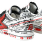 Multicolor Hand-Painted Leather Sneakers
