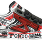 Multicolor Hand-Painted Leather Sneakers