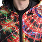 Multicolor Hooded Sweatshirt Sweater