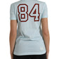 Light Blue Cotton Free Love Crew Neck T-shirt