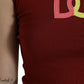 Red Green Silk DG Logo Sleeveless Tank Top