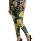 Multicolor Floral High Waist Leggings Pants