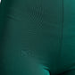 Green Nylon Stretch Slim Leggings Pants