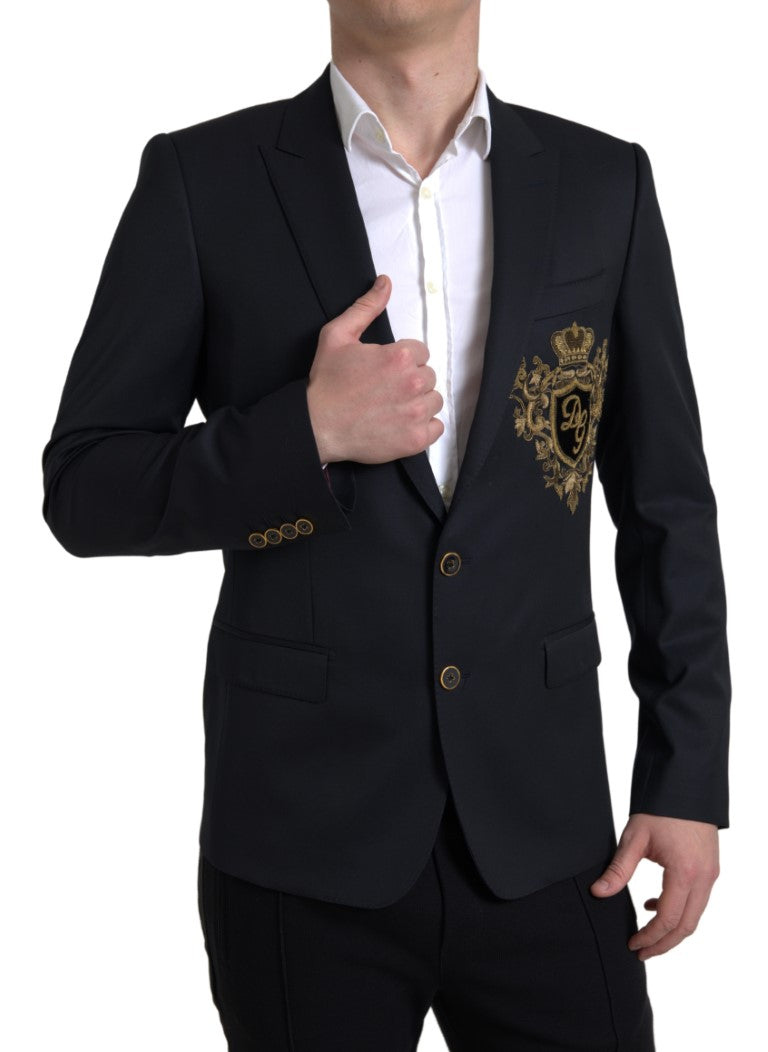 Elegant Single Breasted Virgin Wool Blazer