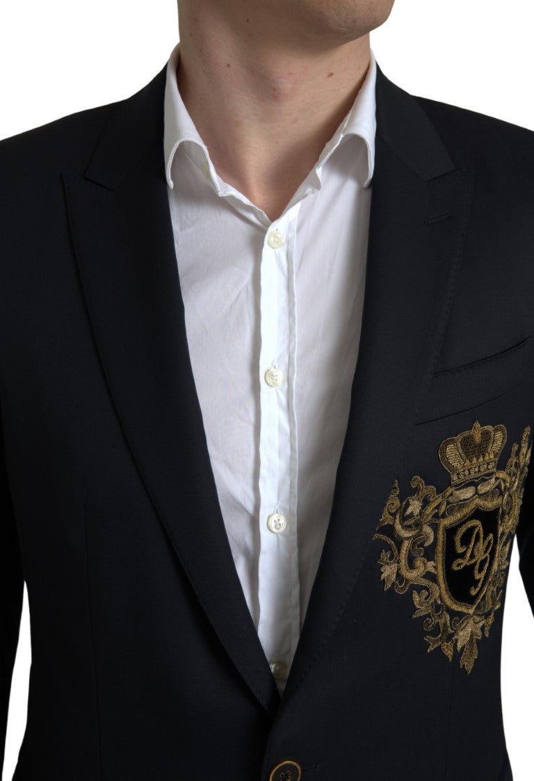 Elegant Single Breasted Virgin Wool Blazer