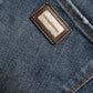 Dark Blue Cotton Stretch Denim Skinny Jeans