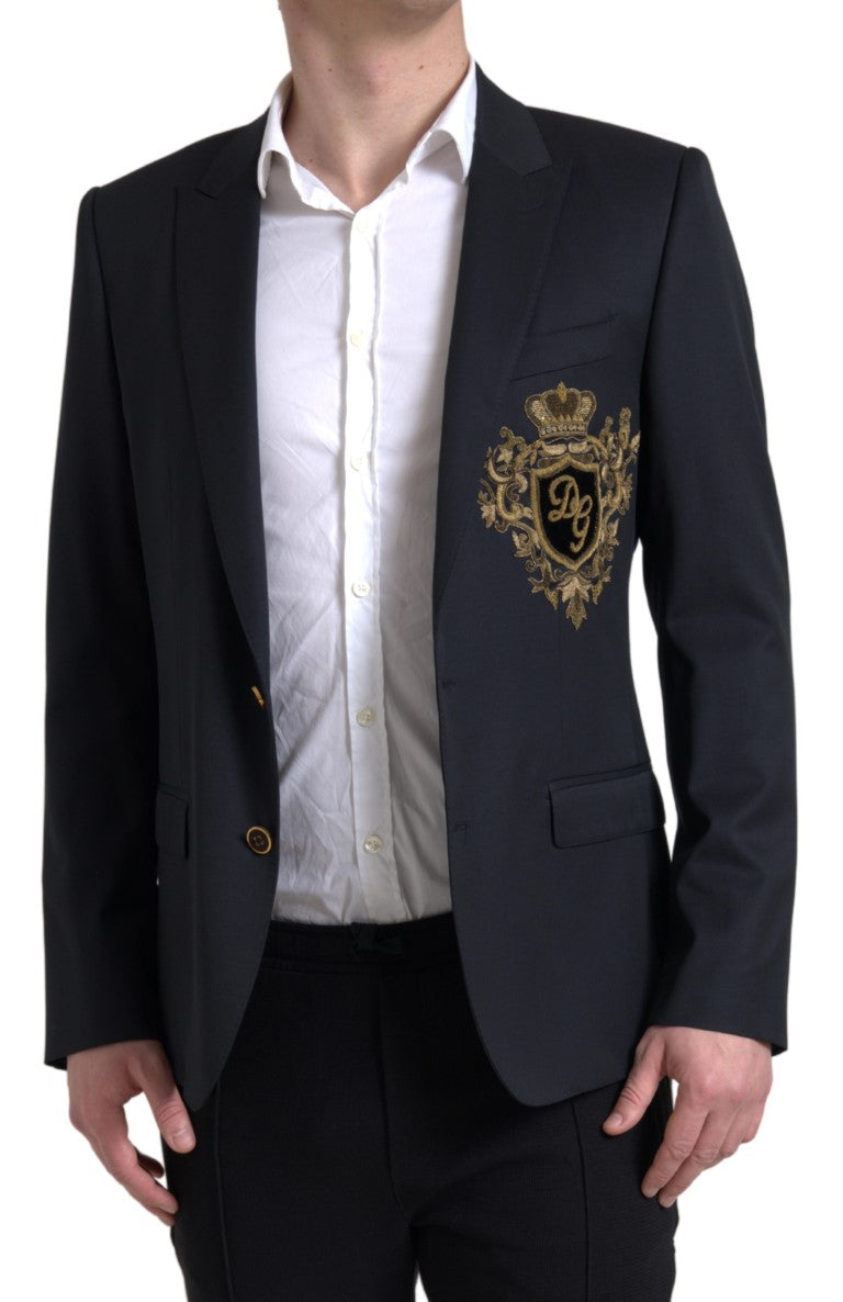 Elegant Single Breasted Virgin Wool Blazer