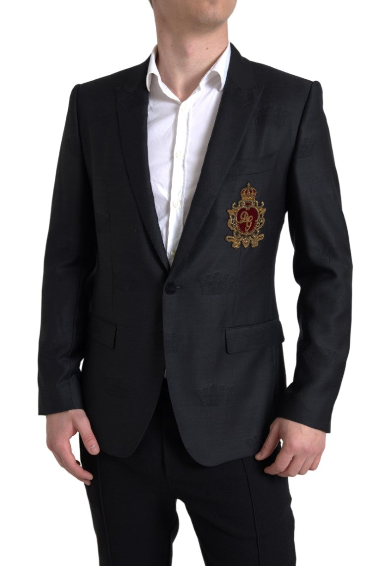 Elegant Slim Fit Virgin Wool Blazer