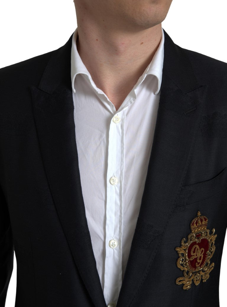 Elegant Slim Fit Virgin Wool Blazer