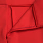 Red Nylon Stretch Slim Leggings Pants