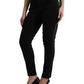 Jeans Skinny Black Cotton Stretch Denim Skinny Jeans