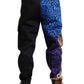 Black Tiger Print Cargo Jogger Pants