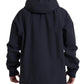 Dark Blue Hooded Wool Full Zip Men Jacket